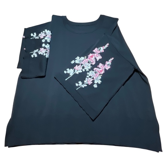 INTERNATIONAL CONCEPTS Rayon Blend Knit 3/4 Wide Sleeve Scoop Neck Sweater Sz XL - Picture 10 of 12